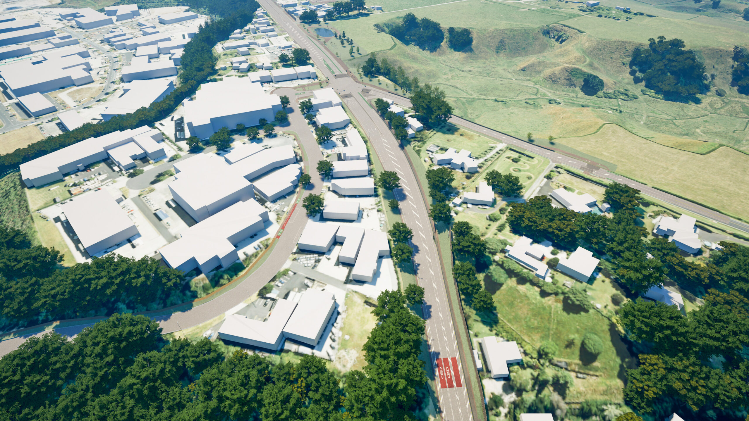 Northern Access Intersection - Render;