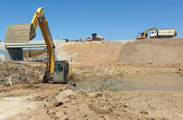 Application of Slurry Thick - Beck Drive Interchange - July 2022;
